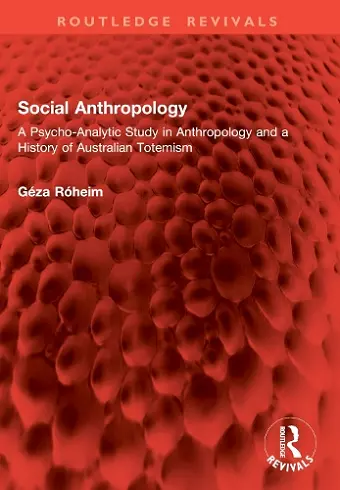 Social Anthropology cover