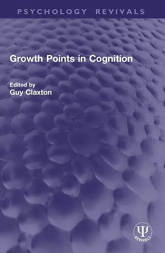 Growth Points in Cognition cover