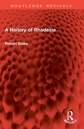 A History of Rhodesia cover