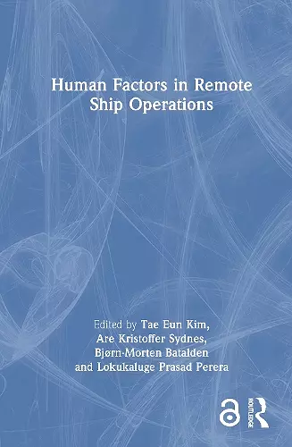 Human Factors in Remote Ship Operations cover