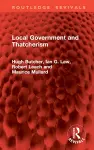 Local Government and Thatcherism cover