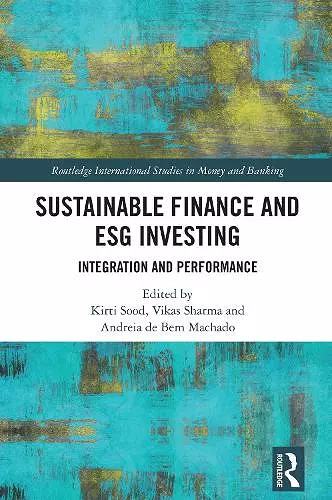 Sustainable Finance and ESG Investing cover
