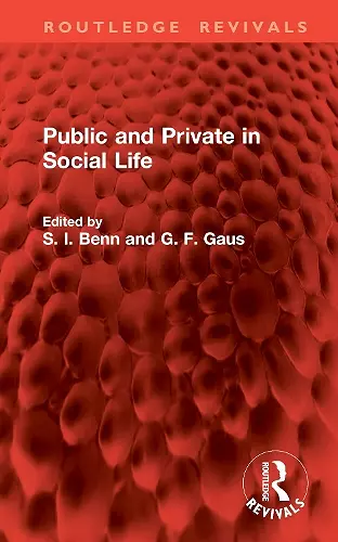 Public and Private in Social Life cover