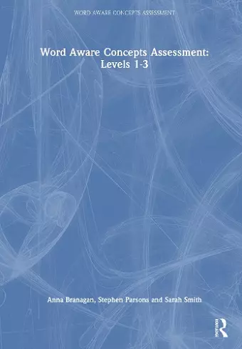 Word Aware Concepts Assessment: Levels 1-3 cover