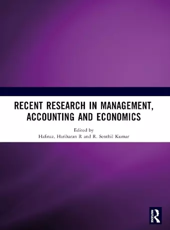 Recent Research in Management, Accounting and Economics (RRMAE) cover