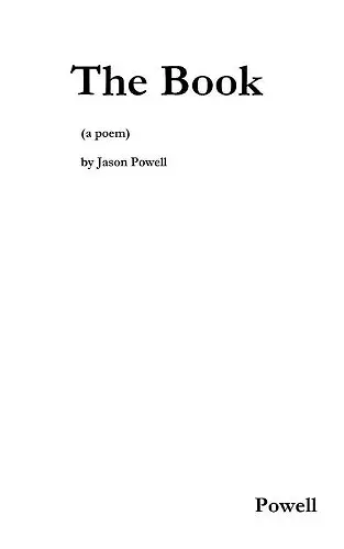 The Book (a poem) cover