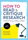 How to Read and Critique Research cover