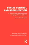Social Control and Socialization cover