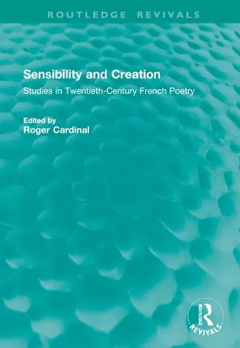 Sensibility and Creation cover
