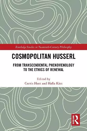 Cosmopolitan Husserl cover