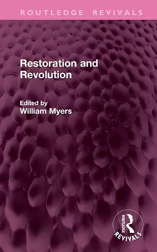 Restoration and Revolution cover