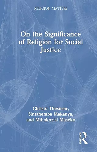 On the Significance of Religion for Social Justice cover