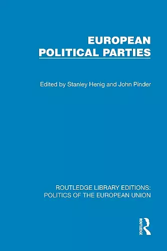 European Political Parties cover