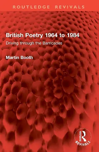 British Poetry 1964 to 1984 cover