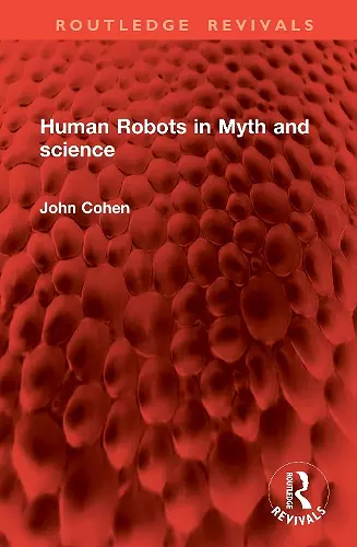 Human Robots in Myth and science cover