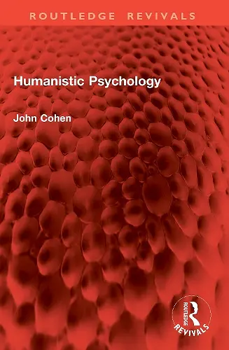 Humanistic Psychology cover