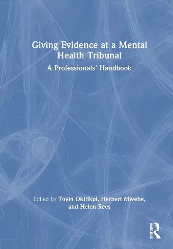 Giving Evidence at a Mental Health Tribunal cover