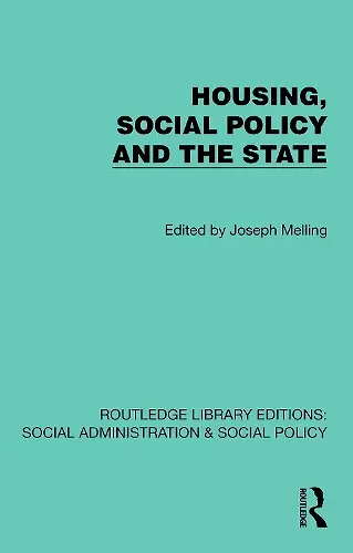 Housing, Social Policy and the State cover