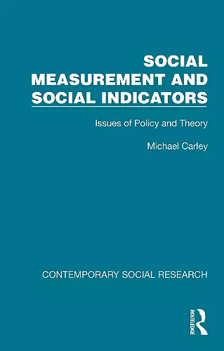 Social Measurement and Social Indicators cover