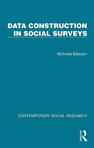 Data Construction in Social Surveys cover
