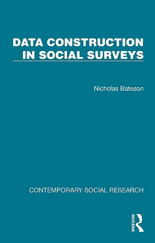 Data Construction in Social Surveys cover