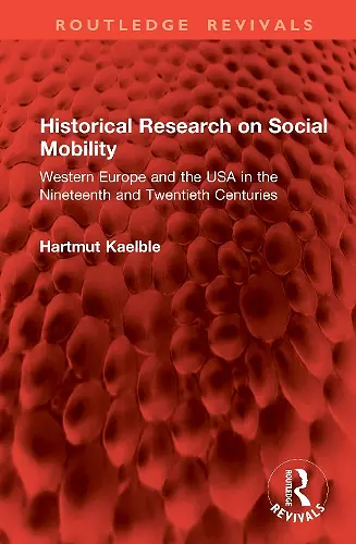Historical Research on Social Mobility cover