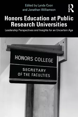 Honors Education at Public Research Universities cover