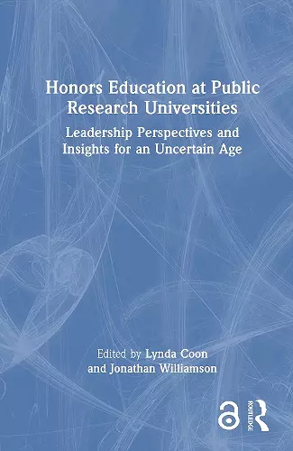 Honors Education at Public Research Universities cover