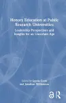 Honors Education at Public Research Universities cover