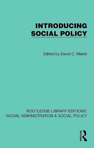 Introducing Social Policy cover