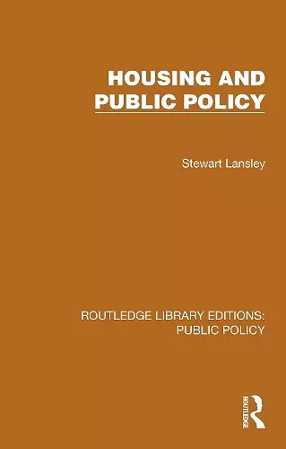 Housing and Public Policy cover