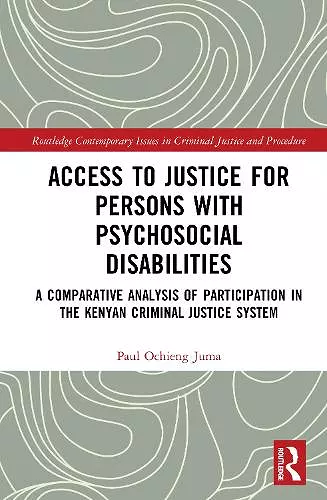 Access to Justice for Persons with Psychosocial Disabilities cover