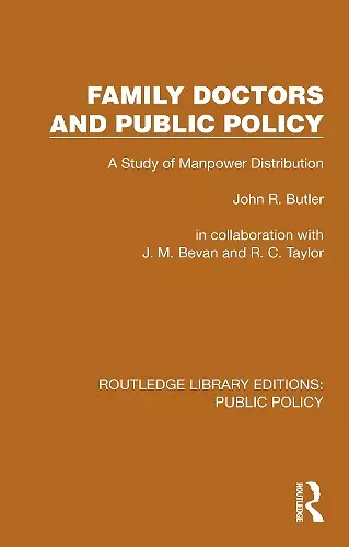 Family Doctors and Public Policy cover