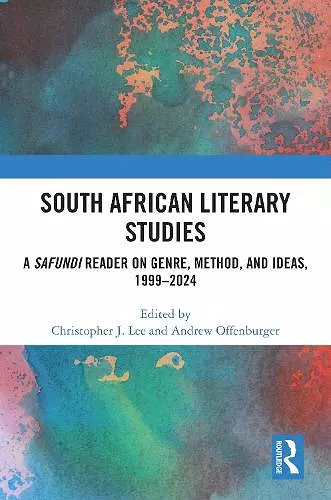 South African Literary Studies cover
