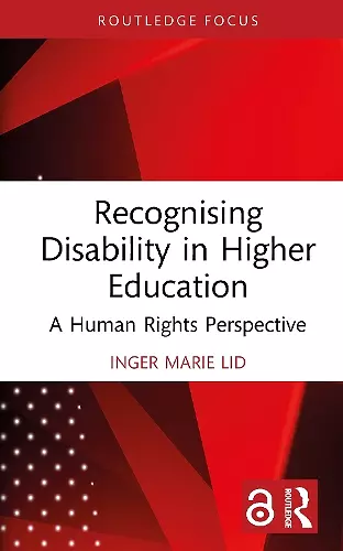 Recognising Disability in Higher Education cover