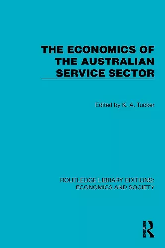 The Economics of the Australian Service Sector cover
