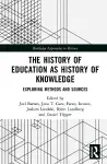 The History of Education as History of Knowledge cover