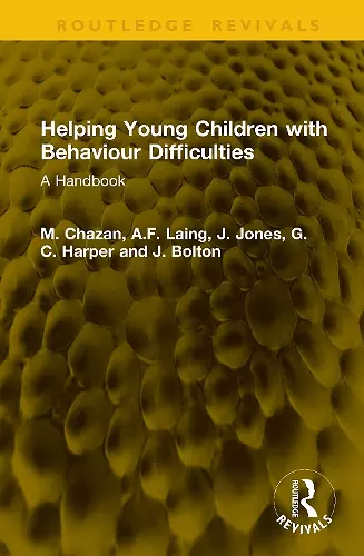 Helping Young Children with Behaviour Difficulties cover