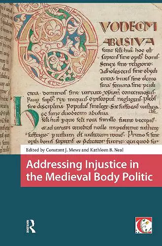 Addressing Injustice in the Medieval Body Politic cover