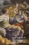 Lyric Address in Dutch Literature, 1250-1800 cover