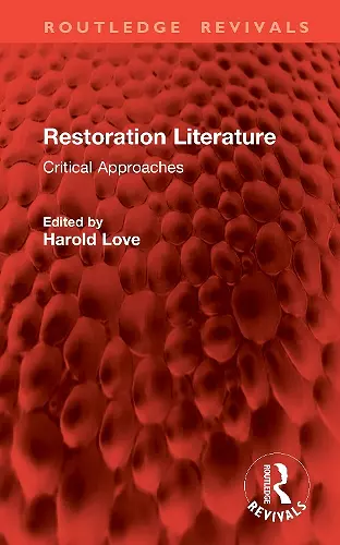 Restoration Literature cover