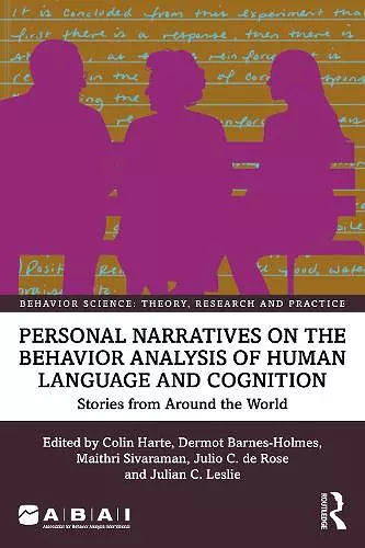 Personal Narratives on the Behavior Analysis of Human Language and Cognition cover