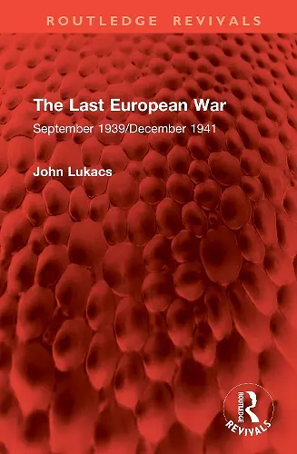 The Last European War cover