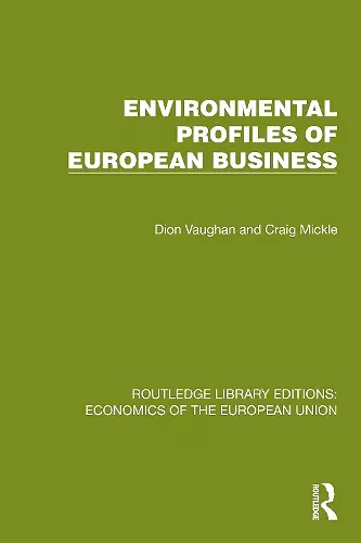 Environmental Profiles of European Business cover
