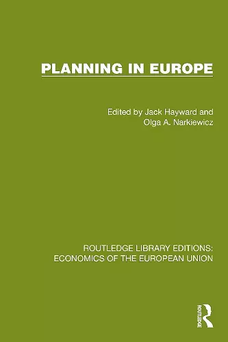 Planning in Europe cover