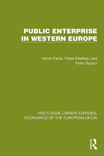 Public Enterprise in Western Europe cover