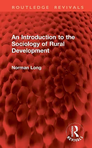 An Introduction to the Sociology of Rural Development cover