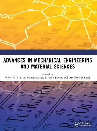 Advances in Mechanical Engineering and Material Sciences cover