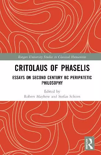 Critolaus of Phaselis cover