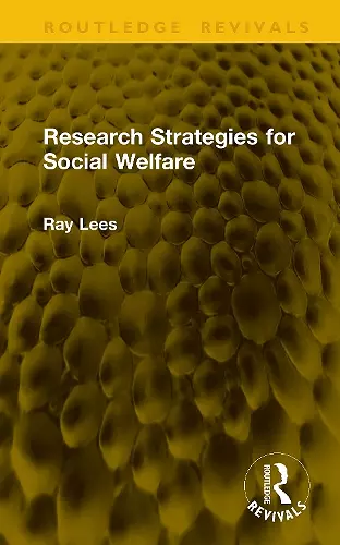 Research Strategies for Social Welfare cover